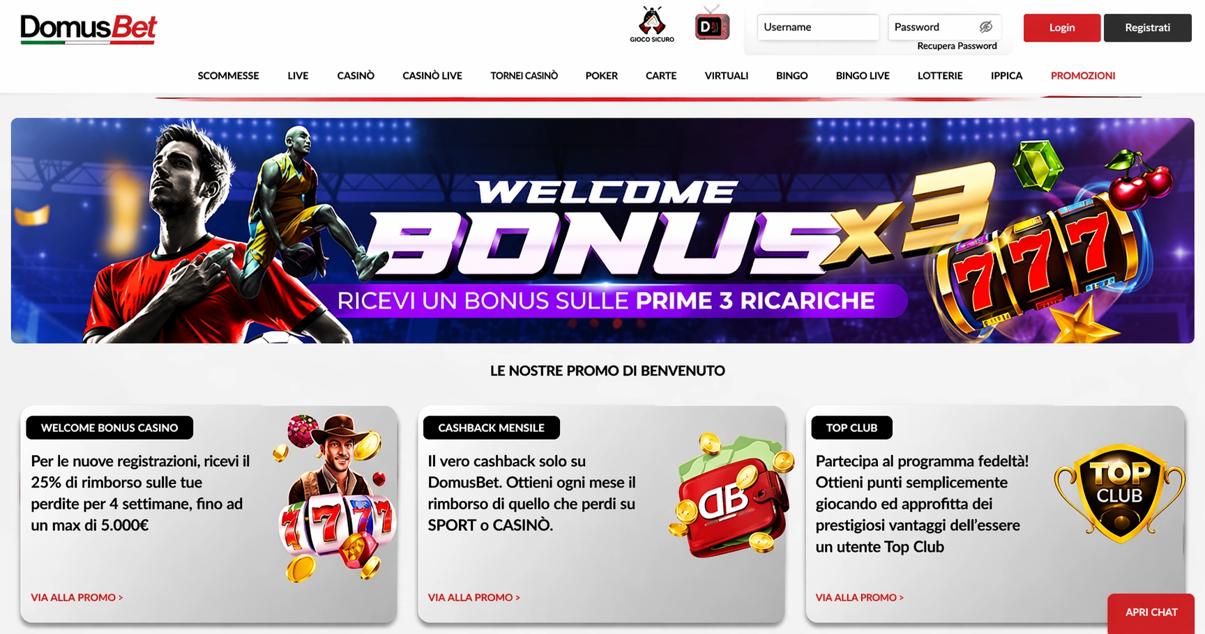 DomusBet casino non AAMS – scommesse e casinò integrati 2026