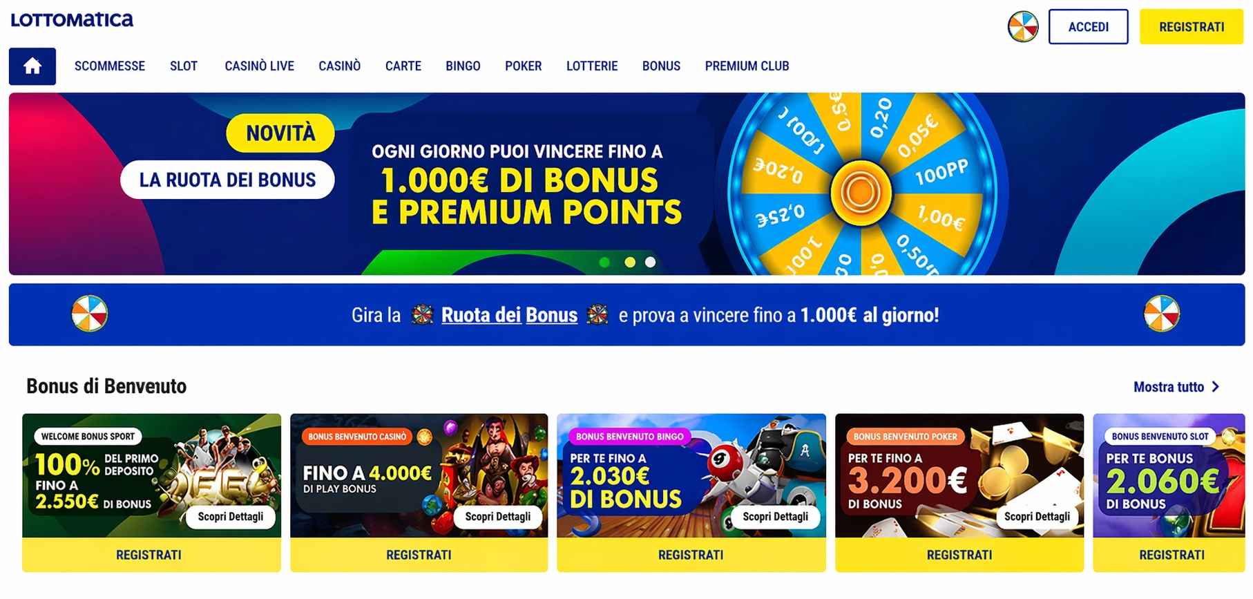 Lottomatica casino non AAMS – marchio storico italiano 2026