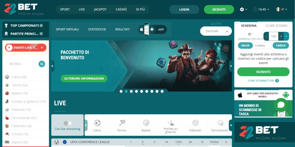 22Bet casino non AAMS che paga subito – prelievi veloci 2026